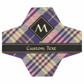 Paars, goud en blauw Tartan Voetbal (Enkel)