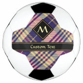 Paars, goud en blauw Tartan Voetbal (Voorkant)