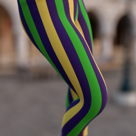 Paars goud en groene gestreept mardi Gras Leggings
