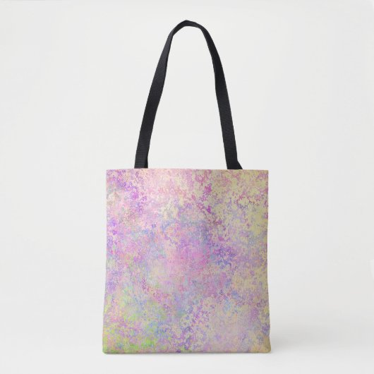  paars goud en roze textuur tote bag (Voorkant)