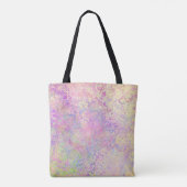  paars goud en roze textuur tote bag (Achterkant)