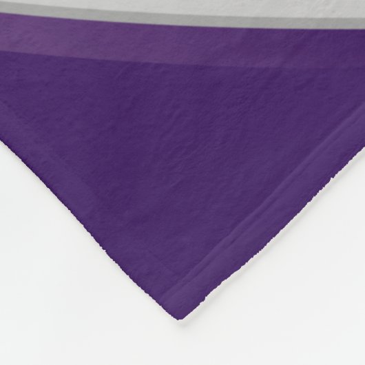 paars goud en witte volleybaljongens, aangepast fleece deken (Hoek)