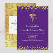 Paars goud in de verpleegschool kaart (Voorkant / Achterkant)