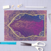 Paars & Goud Marokkaans Arabisch Buikdansen Feest Tissuepapier (Craft)