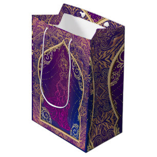 Paars & Goud Marokkaanse Arabische Buikdansfeest Medium Cadeauzakje