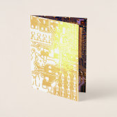 Paars & goud PCB-printplaat elektronisch gedrukte  Folie Kaarten (Voorkant)