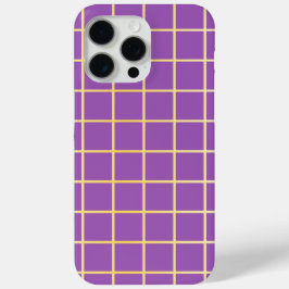 Paars & Goud Raster Hoesje | Elegante Hoes