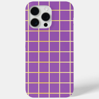 Paars & Goud Raster Hoesje | Elegante Hoes