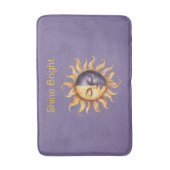Paars Goud Schittert Helder Zon Badmat (Voorkant Verticaal)