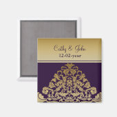 paars goud Sla de datummagneet op Magneet (Voorkant / Achterkant)