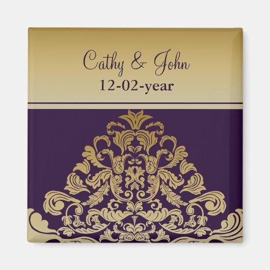 paars goud Sla de datummagneet op Magneet (Voorkant)