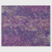 Paars & Goud Spatten Glam Modern Cadeaupapier (Vlak)
