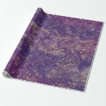 Paars & Goud Spatten Glam Modern Cadeaupapier<br><div class="desc">aangepast inpakpapier</div>