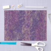 Paars & Goud Spatten Glam Modern Tissuepapier (Craft)