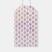 Paars goud & wit Marokkaans modern - aanpasbaar vo Cadeaulabel (Achterkant)
