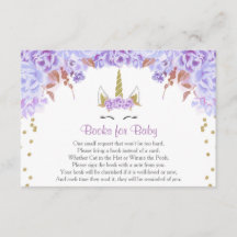 Paars goudeenhoorn baby shower