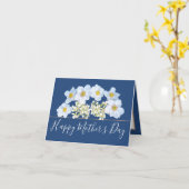 Paars Gouden Boeket Anemoon Orchidee Moederdag Kaart (Gele Bloem)