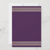 Paars | Gouden Confetti 40e verjaardag Kaart (Achterkant)