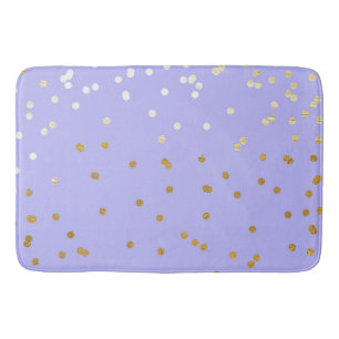 Paars & Gouden Confetti Stippen Moderne Glamour Gl Badmat