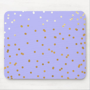 Paars & Gouden Confetti Stippen Moderne Glamour Gl Muismat