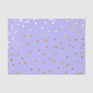 Paars & Gouden Confetti Stippen Moderne Glamour Gl Tissuepapier