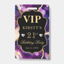 Paars Gouden Hemelse Glitter Agaat Verjaardag VIP
