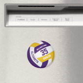 paars gouden team kleuren jongens volleybal magneet (Insitu (Vaatwasser))