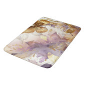 Paars & Gouden Vlinder Aquarel Vlinders Badmat (Gekanteld)