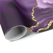 Paars goudglitterpapier voor Jouw namen met rooste Cadeaupapier (Rol Hoek)