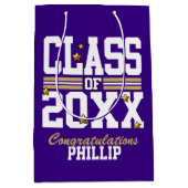 Paars|Goudkwaliteitsklasse Jaar Medium Cadeauzakje (Voorkant)