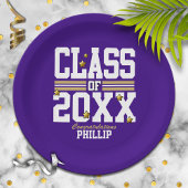 Paars|Goudkwaliteitsklasse Jaar Papieren Bordje