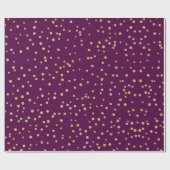 Paars/goudpatroon Cadeaupapier (Vlak)