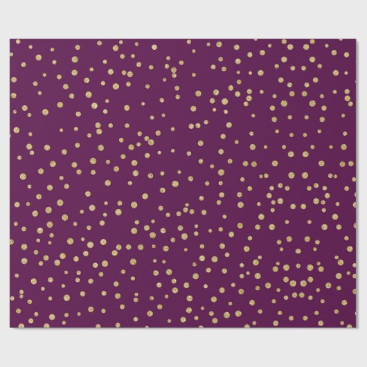 Paars/goudpatroon Cadeaupapier (Vlak)