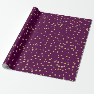 Paars/goudpatroon Cadeaupapier
