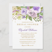 Paars goudpels Vrijgezellenfeest Kaart (Voorkant)