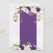 Paars goudvlinder Vlees van legant Vrijgezellenfee Kaart (Achterkant)