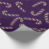 Paars goudzandenholiday Patroon Cadeaupapier (Hoek)