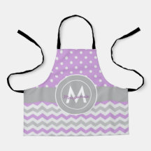 Paars Gray Polka Dot Chevron