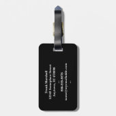 Paars Green en Gold Mardi Gras Fleur de Lis Bagagelabel (Achterkant verticaal)