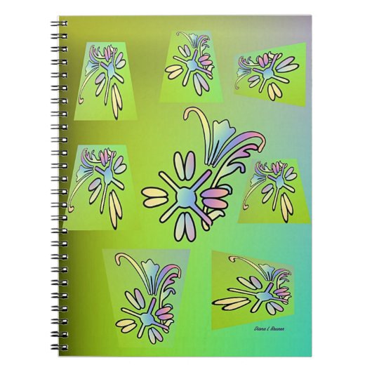 PAARS GREEN FLORA NOTITIEBOEK (Voorkant)