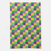 PAARS GREEN GELLOW MARDI GRAS GECONTROLEERD PATROO THEEDOEK (Verticaal)