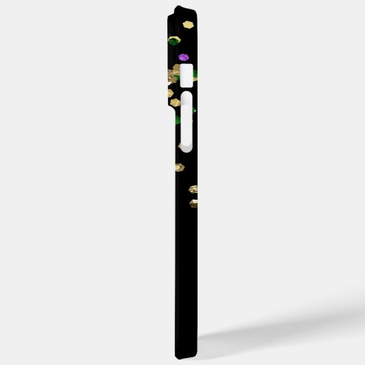 PAARS GREEN GOLD MARDI GRAS CUPCAKE Case-Mate iPhone CASE (Achterkant / Links)