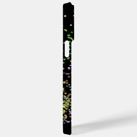 PAARS GREEN GOLD MARDI GRAS CUPCAKE Case-Mate iPhone CASE (Achterkant / Rechts)