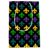 PAARS GREEN GOLD MARDI GRAS SYMBOOL MEDIUM CADEAUZAKJE (Voorkant)
