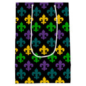 PAARS GREEN GOLD MARDI GRAS SYMBOOL MEDIUM CADEAUZAKJE (Achterkant)
