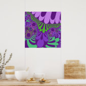 Paars Green Mod Poster (Keuken)