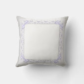 Paars grijs babymeisje Neursery Baby Pillow Kussen (Achterkant)