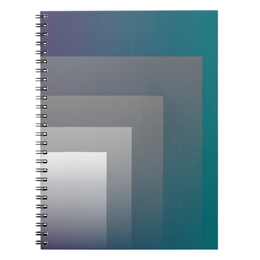 paars grijs blauwgroen notitieboek (Voorkant)