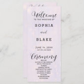 Paars grijs en wit modern weddenschap (Voorkant / Achterkant)