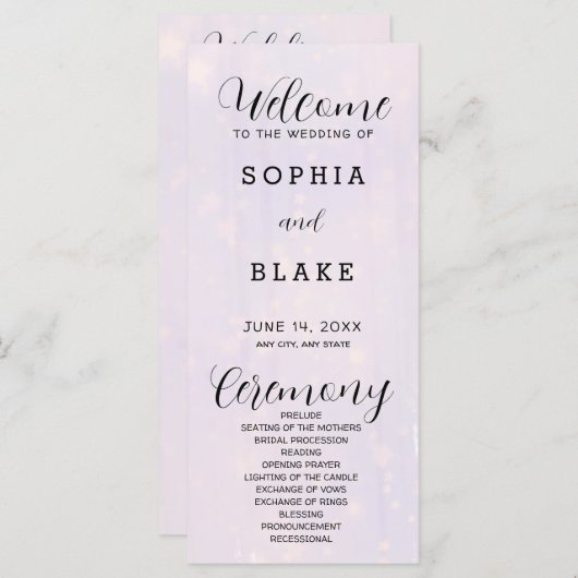 Paars grijs en wit modern weddenschap (Voorkant / Achterkant)